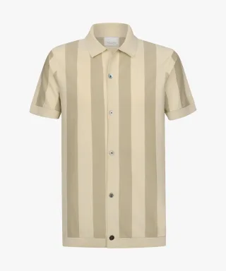 Profuomo - POLO BUTTON TH SS BEIGE beige - Gr. - XL