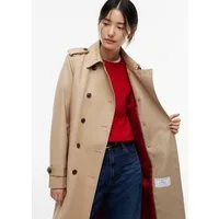 Tommy Hilfiger Trenchcoat COTTON MONOGRAM TRENCH Baumwolle