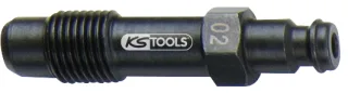KS Tools Glühkerzen Adapter, M12x1,25 mit Außengewinde, Länge 55 mm - 150.3663