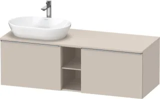 Duravit D-Neo Konsolenwaschtischunterbau wandhängend Taupe Matt 1400x550x459 mm - DE4950L70910000 DE4950L70910000