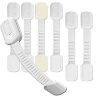 FOUORTUNATE-BEE Schranksystem 6er Set Kindersicherung für Schrank & Schublade – Klebeschloss Weiß (6-St) Baby Schubladensicherung Set – Schrankschloss ohne Bohren Weiß