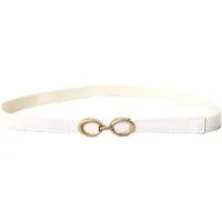 Zaewry Hüftgürtel Frauen Dünner elastischer Gürtel für Kleider Dünne Retro Stretch Taille Gürtel mit goldener Schnalle
