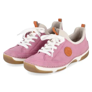 Rieker Slip-On-Sneaker  Rosa - Gr. 36 -  Leder und Textil