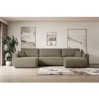 ALTDECOR Wohnlandschaft ORRO-U, Corner Sofa Bett Eckcouch Couch L-Form Schlafcouch Ausziehbar