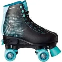Rollschuh Disco Gr. 31-34, Rollschuhe türkis/schwarz