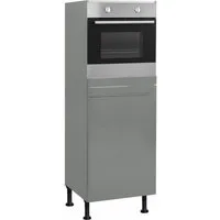 OPTIFIT Backofen/Kühlumbauschrank Bern 60 cm breit, 176 cm hoch, höhenverstellbare Stellfüße, mit Metallgriff