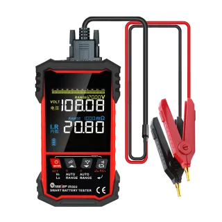 MUSTOOL IR502/IR500 ±120V 500Ω Battery Internal Resistance Tester 4-Wire Kelvin Test Lead-acid Lithium Nickel-cadmium Ba