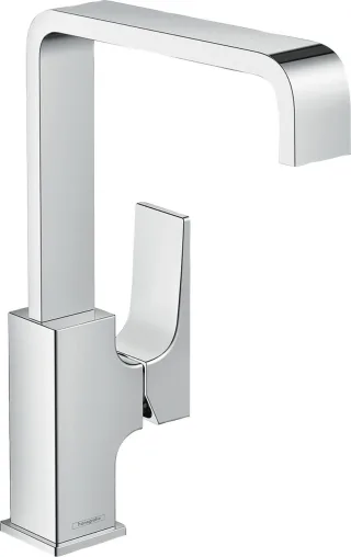 Hansgrohe Waschtischmischer 230 Metropol chrom Schwenkauslauf mit Push-Open Ablaufg., 32511000 , 325 32511000