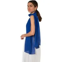 MayTree Modeschal Chiffon Schal, Damen Stola, Umschlagtuch für Abendkleid, Hijab, (Stück, 1-St)