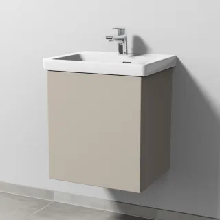 Sanipa 3way Waschtischunterbau zu Villeroy & Boch Subway 3.0 Waschtisch mit 1 Tür, Kaschmir-Matt SP8441U