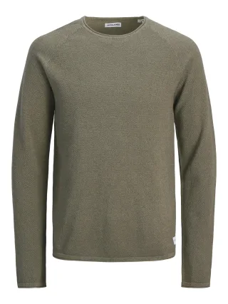 JACK&JONES - JJEHILL KNIT CREW NECK NOOS - Gr. - M
