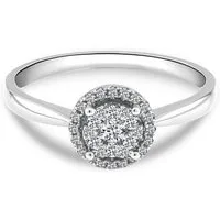 Adam & Eve Verlobungsring mit 33 Brillanten 0.21ct. 585/- Gold oder Weißgold (Diamantring AE30, mit Ringbox), inklusive Echtheitszertifikat - Gravur möglich