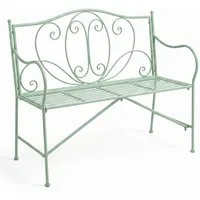 Kamelio Gartenbank Gartenbank Metall Wetterfest Sitzbank Metallbank Outdoor Balkon Bank