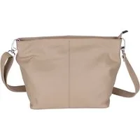 MIRROSI Umhängetasche Damen Crossbody Bag, Echtleder Made In Italy, Mittelgroße Damen Tasche 30x20x13cm