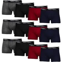 MERISH Boxershorts MERISH Boxershorts Herren 12 Stück S-7XL 218d-Mehrfarbig S (Vorteilspack, 12er Pack) S - 7XL