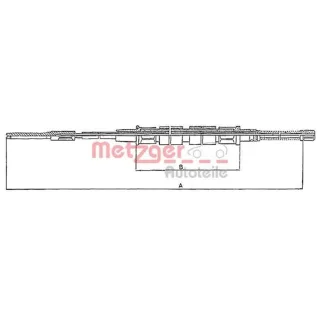 Metzger Handbremsseil VW Caddy 1