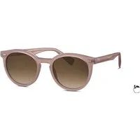 Marc O'Polo Sonnenbrille Rund, Vollrand, Verlaufstönung, silberne Punkte