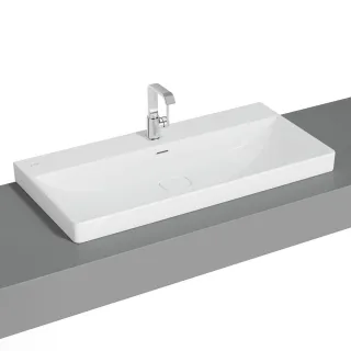 VitrA New Metropole Aufsatzwaschtisch wandgebunden rechteckig 100 x 47 cm,7529B403-7211 7529B403-7211