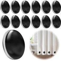 FELIXLEO Duschrollo Duschvorhang Magnet 12 Stück Magnetische Vorhang Gewichte Schwarz