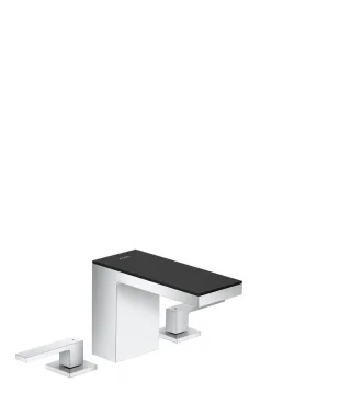 Hansgrohe 3-Loch Waschtischarmatur 110 Axor MyEdition schwarz/chrom, 47070600 47070600