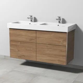 Sanipa 3way Waschtischunterbau zu Geberit iCon Waschtisch mit 4 Auszügen, Eiche-Kansas BR65659
