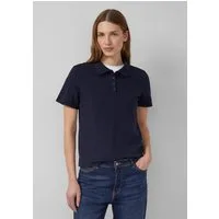 s.Oliver Kurzarmshirt Polo-Shirt Poloshirt aus Baumwoll-Piqué