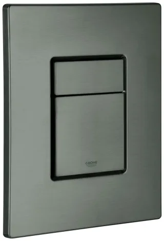 GROHE Abdeckplatte 42371 mit Drucktaste hard graphite gebürstet, 42371AL0 42371AL0