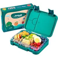 ecosa Lunchbox EO-8173 yummy buddy Kinder Brotdose, Tritan, (Brotdose, 4-tlg), Kinderfreundliche Verriegelung,BPA-Frei,Auslaufsicher,Vesperdose