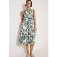 CECIL Midikleid Midi-Sommerkleid mit grafischem Muster