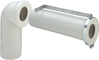 Viega WC Anschlussgarnitur 3811.01 in 110x230/400mm Kunststoff weiss 131777