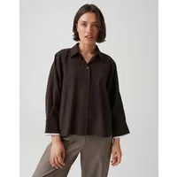 OPUS Hemdbluse mit kontrastfarbener Manschette Loose Fit Vielseitig kombinierbar für casual Looks