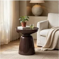 WILLIAMSPACE Couchtisch Meta Runder Beistelltisch aus Fiberglas, Moderner Design-Tisch (1 St)