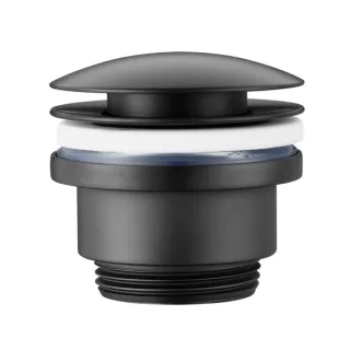 Avenarius Design-Schaftventil black; rund, DN 32, mit Verschluß, Linie Univ., 9004213040 9004213040