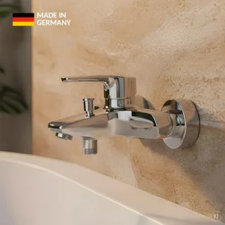 CARLDIX Wannenarmatur 02000030-00 Aufputz, ohne Brausegarnitur, chrom