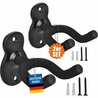 pixly Gitarrenständer Wand, Gitarren Wandhalterung Wandhalter Gitarre & E-Gitarre & Ukulele, (Guitar Wall Mount), Gitarrenhalter Wahlweise 2 oder 4 Wandhalter im Set