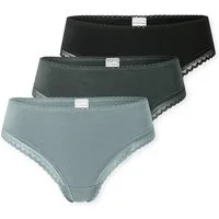 Schiesser String Modern Multipacks (3er Pack) Spitzenbänder, Baumwollmischung, Single Jersey