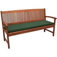 Beautissu Bankauflage Loft BK Auflage Bankkissen Sitzkissen, 100x48x5cm Dunkelgrün, Sitzkissen für Gartenbank Polster Auflage Gartenmöbel Polsterauflage
