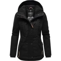 Marikoo Winterjacke Bikoo sportliche Damen Outdoor Baumwolljacke mit Kapuze