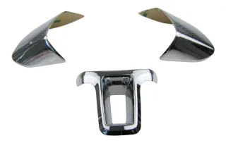 ALU Lenkrad Abdeckung Blenden Clip Chrom im SET für VW Touran GP / Eos / Tiguan