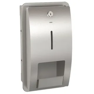 KWC Aquarotter WC-Doppelrollenhalter, STRATOS, Edelstahl, 183x331x142 mm, Unterputz, 2000057396 2000057396