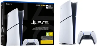 Sony PlayStation 5 Slim Digital Edition 825GB (Matt) [inkl. Wireless Controller] weiß