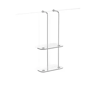 Giese Bodyguard Duschkorb 30460-02 chrom, mit seitlichem Halter für Rasierer