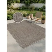 OTTO home Teppich Lennor, In- und Outdoor geeignet, Balkon, Camping, rechteckig, Höhe: 8 mm, Wetterfest & UV-beständig, meliert, Sisal-Optik, Esszimmer, Wohnzimmer