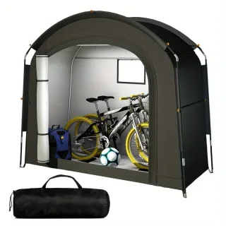 Xmund Outdoor Extra-Large Outdoor Bike Cover Tent, Fits 2-3 Bikes Cover, Withstand Wind, Rain and UV, Portable & Foldabl