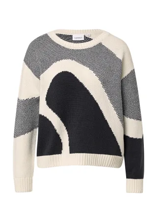 comma - Strickpullover beige - Gr. - 44