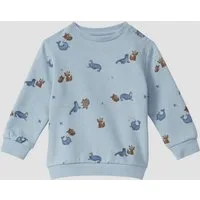 s.Oliver Sweatshirt Sweatshirt Kuscheliges Sweatshirt mit All-over-Print