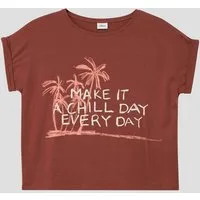 s.Oliver Kurzarmshirt T-Shirt Weiches T-Shirt mit Frontprint