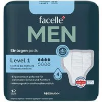 facelle Inkontinenz-Einlage MEN Level 1, 4, 12-St., Saugstärke 4