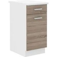Küchen-Preisbombe Unterschrank 40 cm Küche Dave Eiche Sonoma Trüffel Küchenzeile Einbauküche