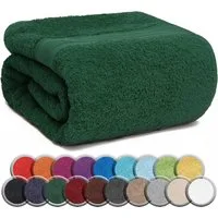 NatureMark Saunatuch Frottier Saunatücher 80x200cm, 100% Baumwolle (1-St), Premium Qualität SAUNATUCH Sauna-Handtuch, 80x200cm, Dunkel grün